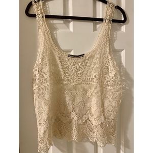 Crochet tank top from Zara